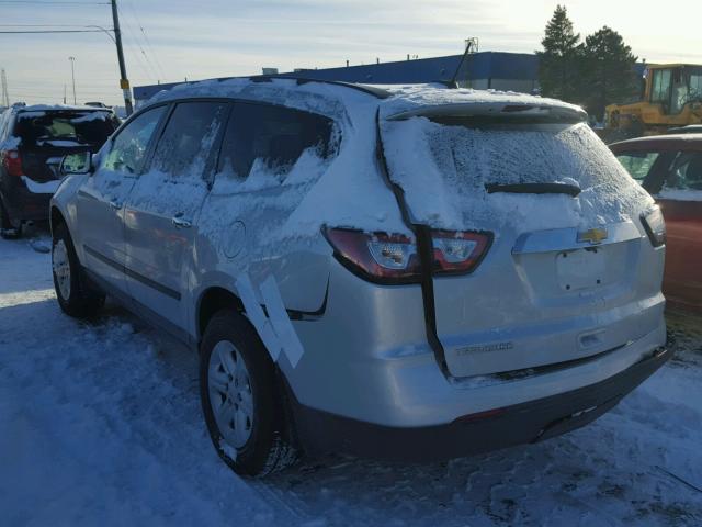 1GNKRFED0HJ306366 - 2017 CHEVROLET TRAVERSE L SILVER photo 3