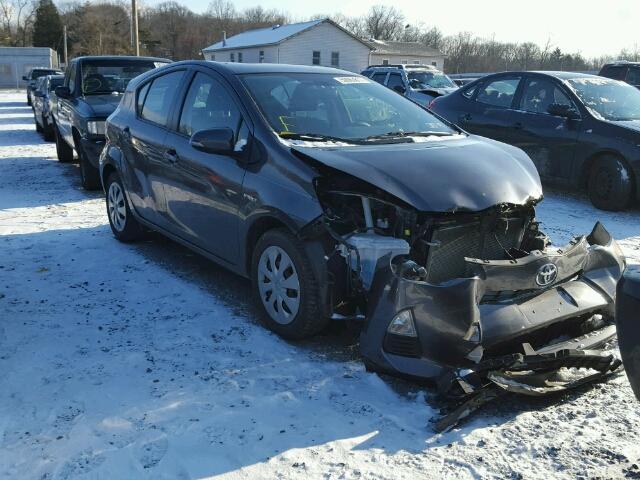 JTDKDTB34D1555491 - 2013 TOYOTA PRIUS C CHARCOAL photo 1