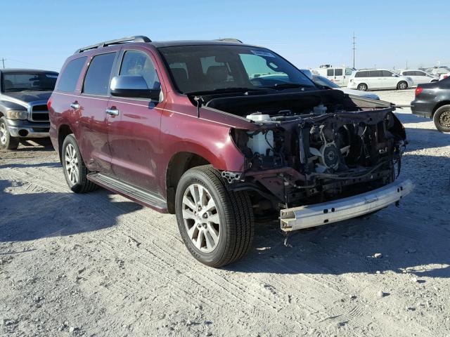 5TDBY68A48S004224 - 2008 TOYOTA SEQUOIA LI MAROON photo 1