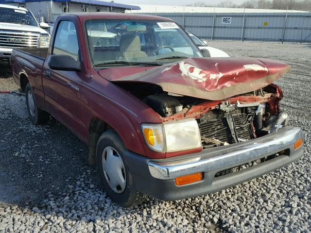 4TANL42N0YZ596629 - 2000 TOYOTA TACOMA BURGUNDY photo 1