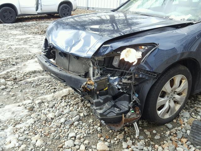 5KBCP3F81AB008314 - 2010 HONDA ACCORD EXL BLUE photo 9