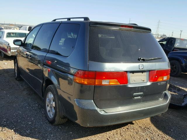 5FNRL18683B111110 - 2003 HONDA ODYSSEY EX GRAY photo 3