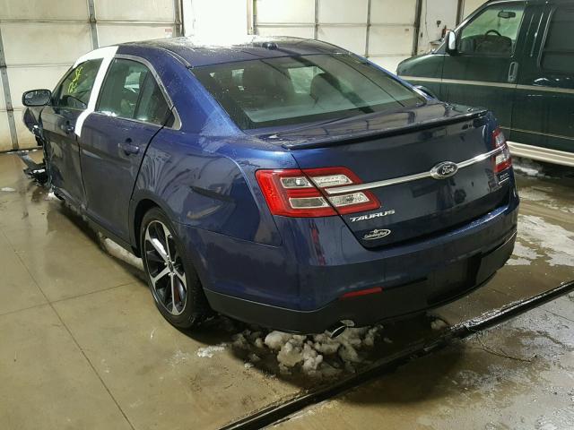 1FAHP2E86GG150226 - 2016 FORD TAURUS SEL BLUE photo 3