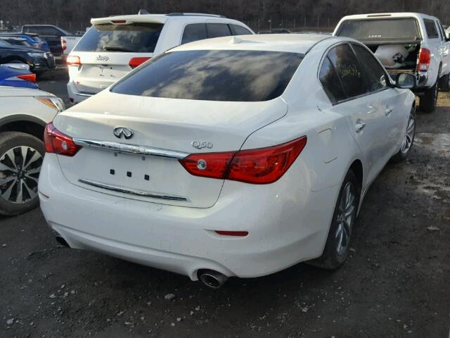 JN1CV7APXHM641991 - 2017 INFINITI Q50 BASE WHITE photo 4