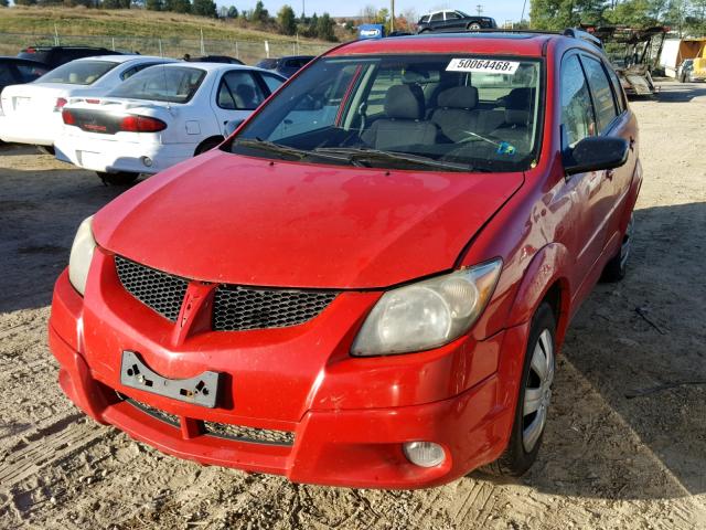 5Y2SL62813Z472858 - 2003 PONTIAC VIBE RED photo 2