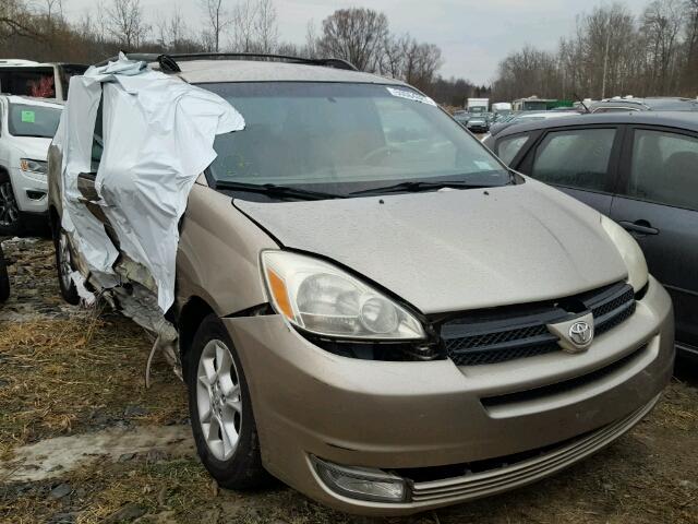 5TDZA22C85S307752 - 2005 TOYOTA SIENNA XLE GOLD photo 1