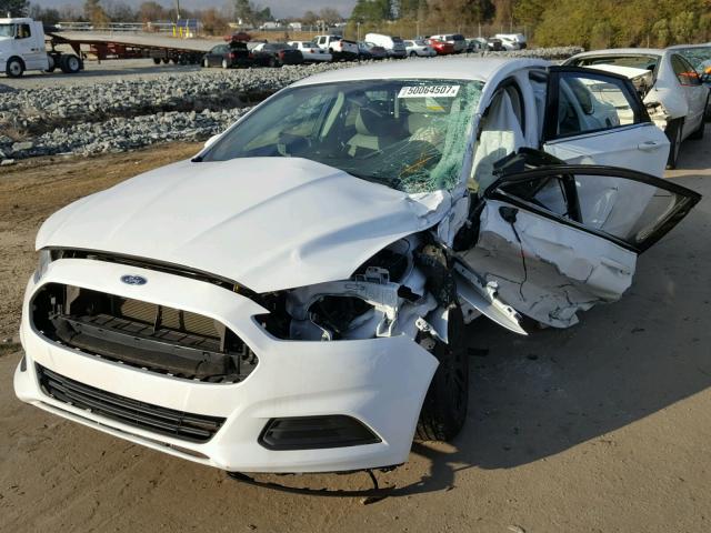 1FA6P0G78E5370024 - 2014 FORD FUSION S WHITE photo 2