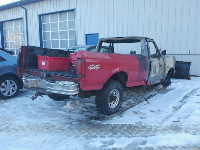 2FTHF26H5SCA13946 - 1995 FORD F250 RED photo 4