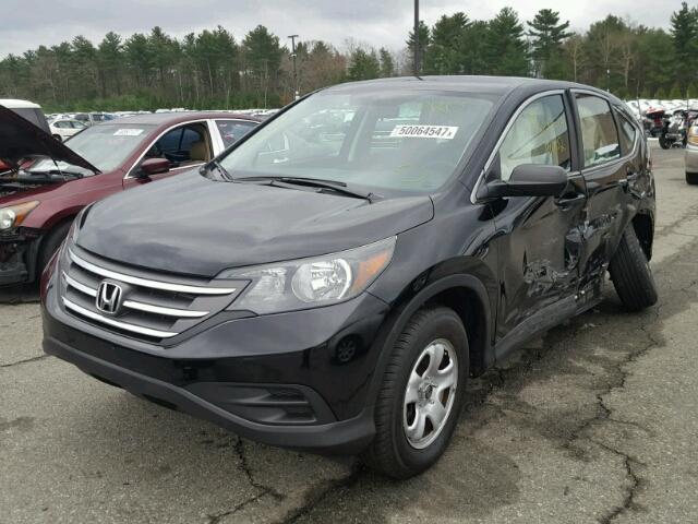 2HKRM4H31EH688084 - 2014 HONDA CR-V LX BLACK photo 2