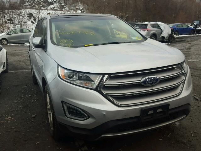 2FMPK4J8XHBB08068 - 2017 FORD EDGE SEL SILVER photo 1