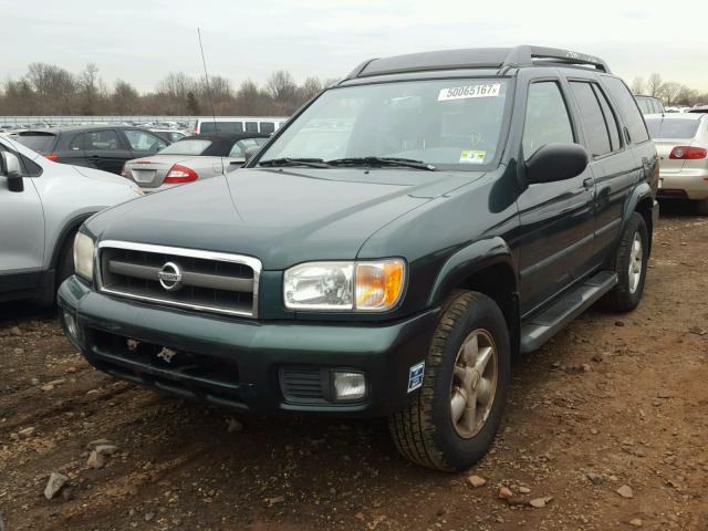 JN8DR09Y92W727769 - 2002 NISSAN PATHFINDER GREEN photo 2