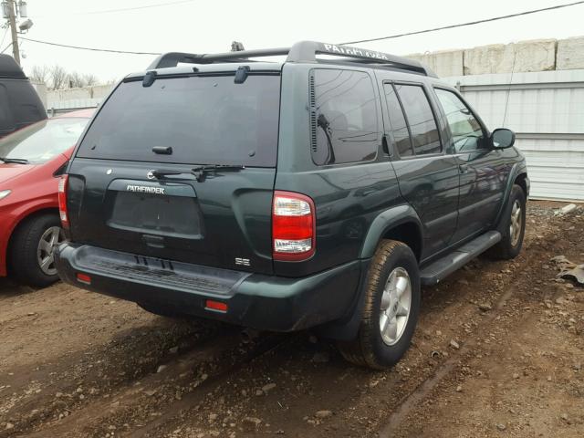 JN8DR09Y92W727769 - 2002 NISSAN PATHFINDER GREEN photo 4