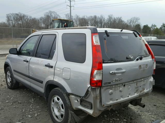 SHSRD78566U438013 - 2006 HONDA CR-V LX SILVER photo 3