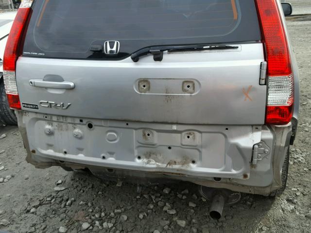 SHSRD78566U438013 - 2006 HONDA CR-V LX SILVER photo 9