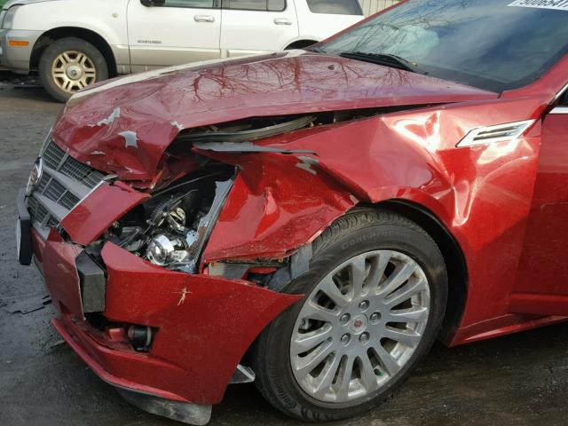 1G6DS8EV0A0127494 - 2010 CADILLAC CTS PREMIU RED photo 9