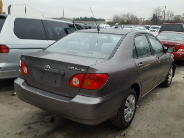 2T1BR38E93C139313 - 2003 TOYOTA COROLLA CE GRAY photo 4