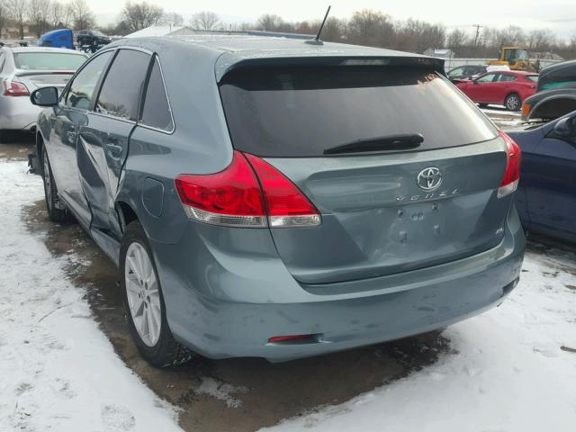 4T3BA3BB7BU023263 - 2011 TOYOTA VENZA BASE GREEN photo 3