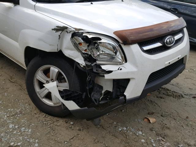 KNDKG3A48A7693061 - 2010 KIA SPORTAGE L WHITE photo 9