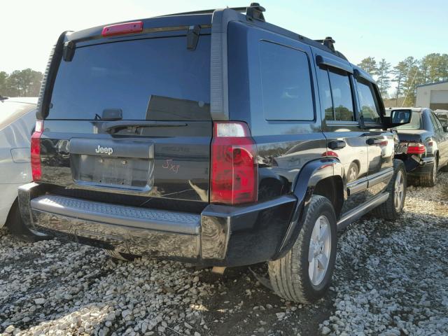 1J8HH48K96C269266 - 2006 JEEP COMMANDER BLACK photo 4