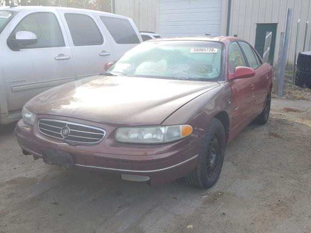 2G4WB52K2W1532178 - 1998 BUICK REGAL LS RED photo 2