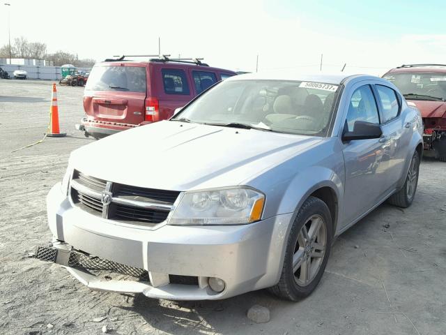 1B3LC56K08N179862 - 2008 DODGE AVENGER SX SILVER photo 2