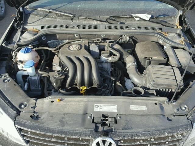 3VW2K7AJ7DM305062 - 2013 VOLKSWAGEN JETTA BASE BLACK photo 7