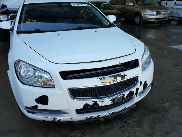 1G1ZC5EU9CF326378 - 2012 CHEVROLET MALIBU 1LT WHITE photo 9