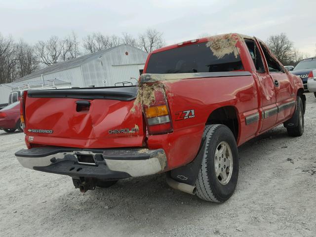 1GCEK19T62E195465 - 2002 CHEVROLET SILVERADO RED photo 4