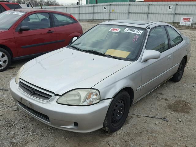 1HGEJ8249XL049225 - 1999 HONDA CIVIC EX SILVER photo 2