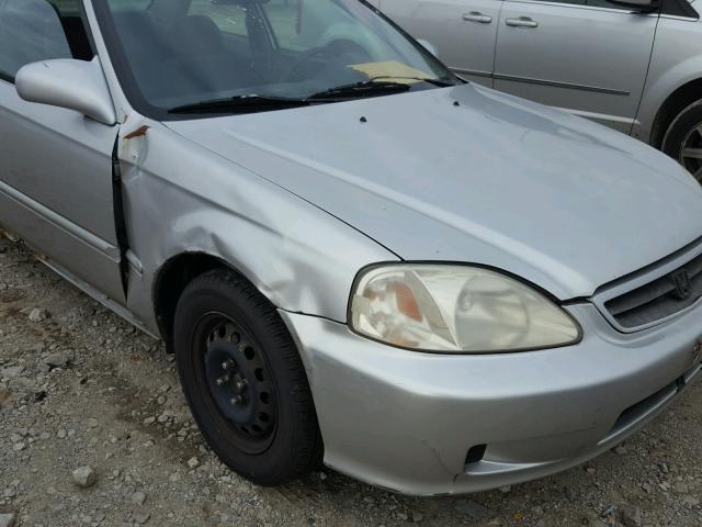 1HGEJ8249XL049225 - 1999 HONDA CIVIC EX SILVER photo 9