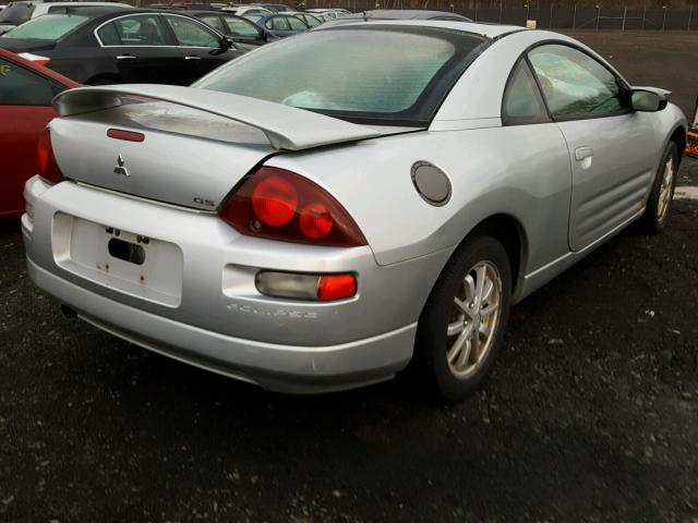 4A3AC44G32E023673 - 2002 MITSUBISHI ECLIPSE GS SILVER photo 4