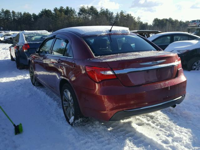 1C3CCBBB2CN213381 - 2012 CHRYSLER 200 TOURIN RED photo 3