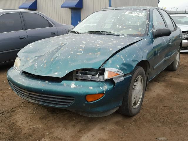 1G1JF5249W7198974 - 1998 CHEVROLET CAVALIER L GREEN photo 2