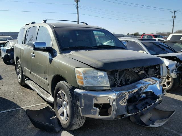 5N1AA08A85N739430 - 2005 NISSAN ARMADA SE GREEN photo 1