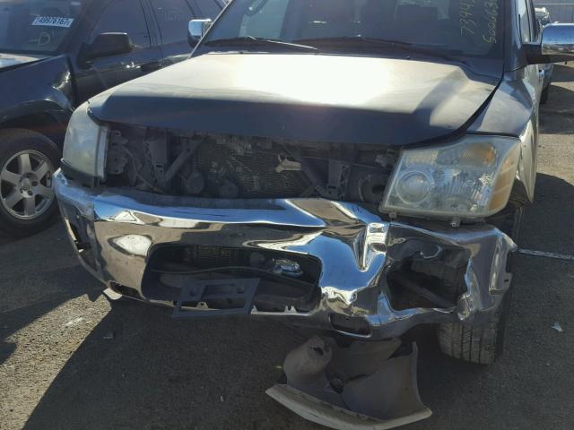 5N1AA08A85N739430 - 2005 NISSAN ARMADA SE GREEN photo 9