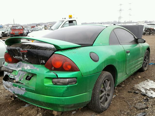 4A3AC44G32E043101 - 2002 MITSUBISHI ECLIPSE GS GREEN photo 4