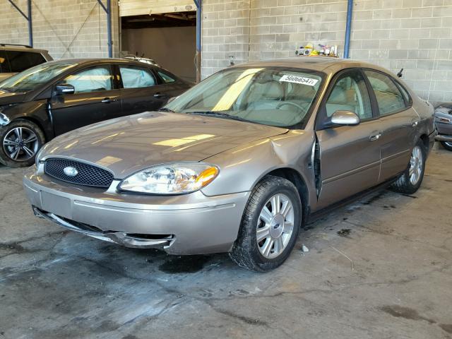 1FAHP56S84A187529 - 2004 FORD TAURUS SEL TAN photo 2