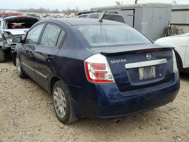 3N1AB6AP0BL604332 - 2011 NISSAN SENTRA 2.0 BLUE photo 3