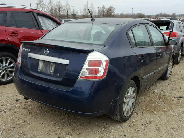 3N1AB6AP0BL604332 - 2011 NISSAN SENTRA 2.0 BLUE photo 4