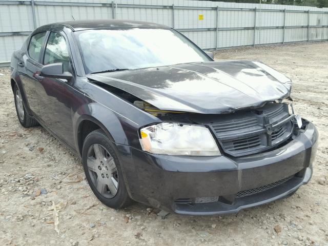 1B3LC46KX8N613375 - 2008 DODGE AVENGER SE BLACK photo 1