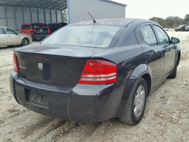 1B3LC46KX8N613375 - 2008 DODGE AVENGER SE BLACK photo 4