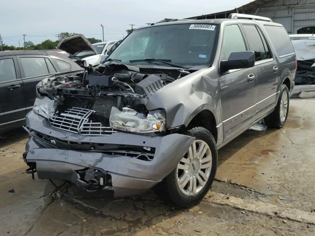 5LMJJ3H53CEL03826 - 2012 LINCOLN NAVIGATOR CHARCOAL photo 2
