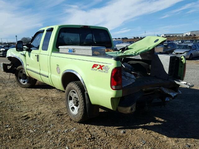 1FTSX21P65EB50829 - 2005 FORD F250 SUPER GREEN photo 3