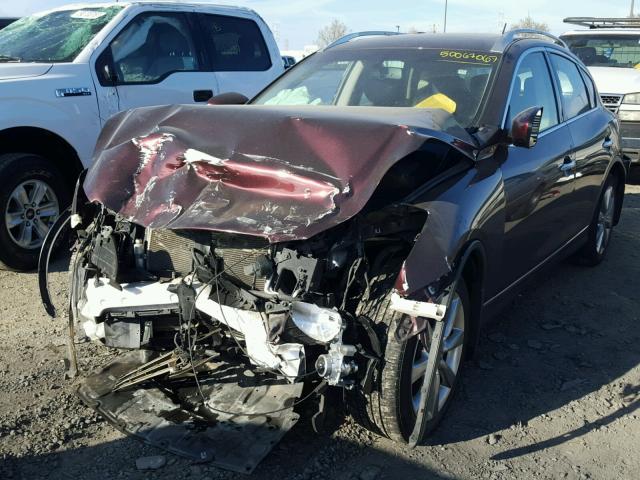 JN1AJ0HR2BM853390 - 2011 INFINITI EX35 BASE MAROON photo 2