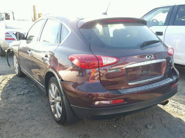 JN1AJ0HR2BM853390 - 2011 INFINITI EX35 BASE MAROON photo 3