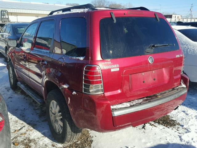 4M2CU57175DJ26282 - 2005 MERCURY MARINER BLACK photo 3