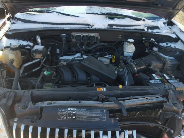 4M2CU57175DJ26282 - 2005 MERCURY MARINER BLACK photo 7