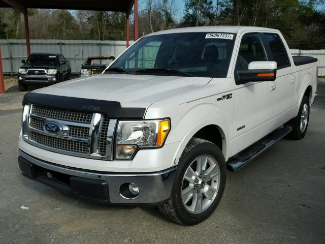 1FTFW1CT2BFC45452 - 2011 FORD F150 SUPER WHITE photo 2