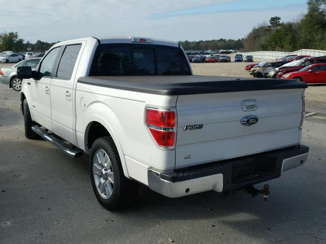 1FTFW1CT2BFC45452 - 2011 FORD F150 SUPER WHITE photo 3