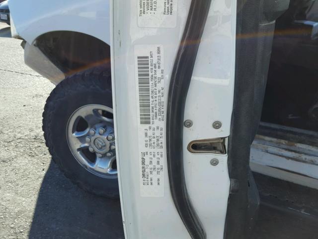 3C6UR5HL4DG613119 - 2013 RAM 2500 ST WHITE photo 10